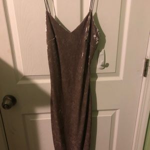 sexy velvet nude/pink charlotte russe dress